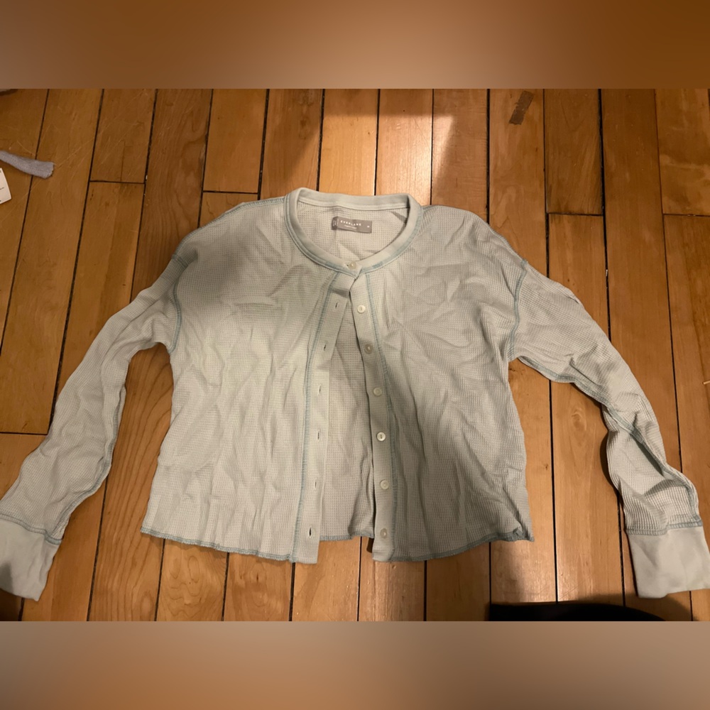 Everlane Waffle Cardigan
